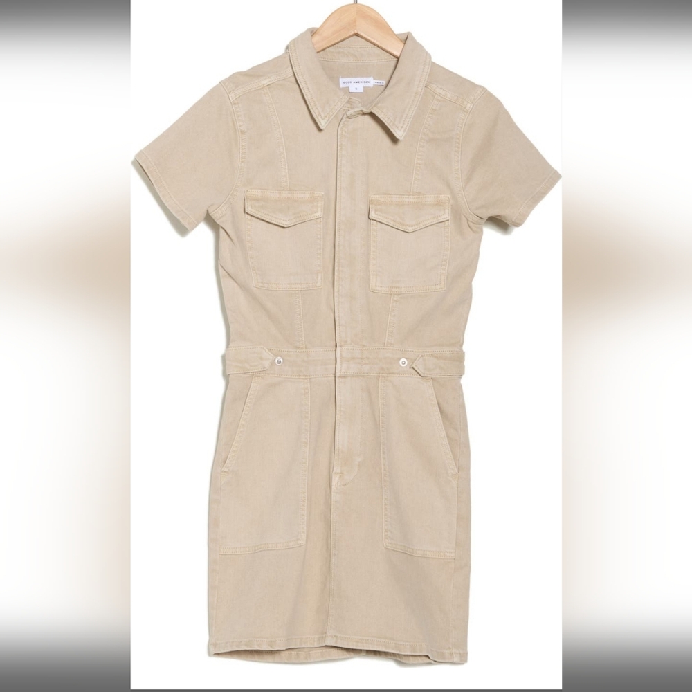 18. NWT Good American Fit for Success Denim Utility Dress - Picture 3 of 3